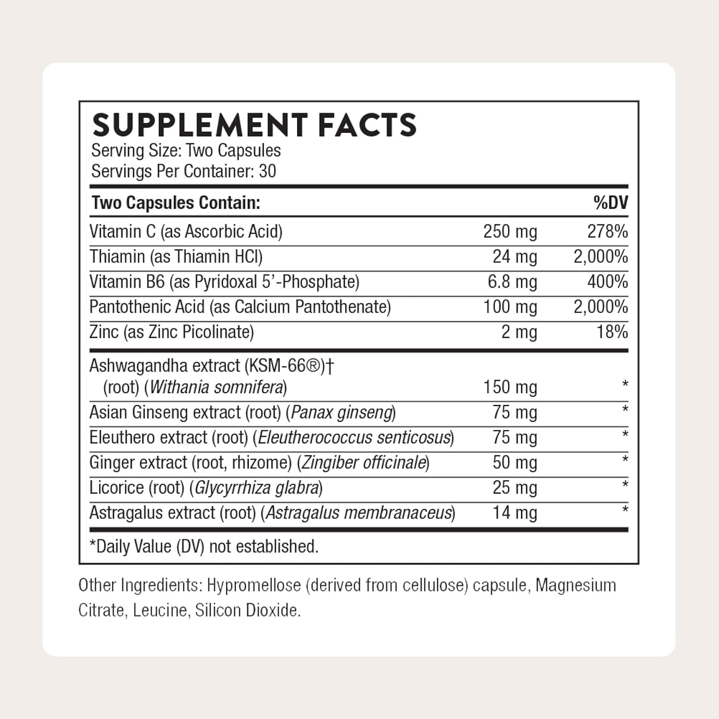 THORNE - Stress Balance - Adrenal Support Supplement