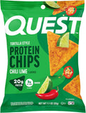 Nutrition Chili Lime Tortilla Style Protein Chips (Pack of 12)