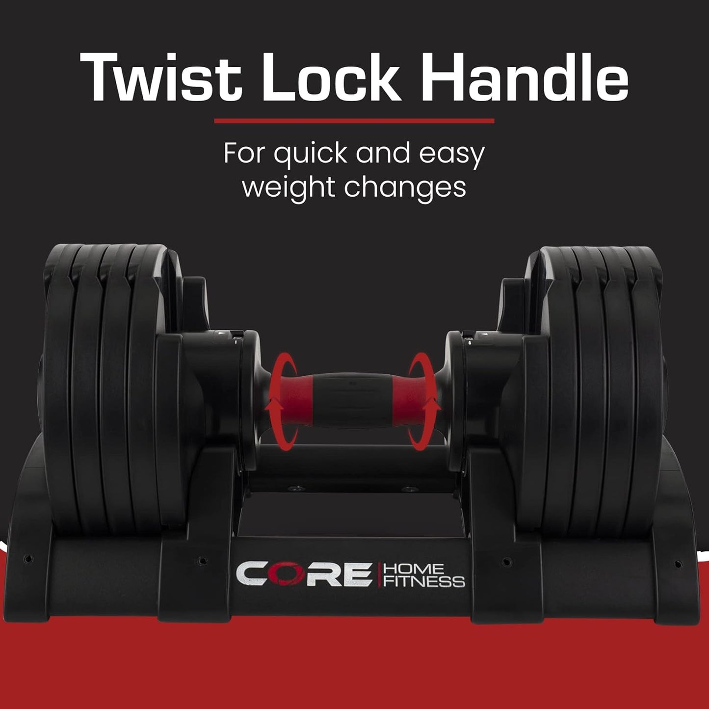 Core Fitness Adjustable Dumbbell Weight Set