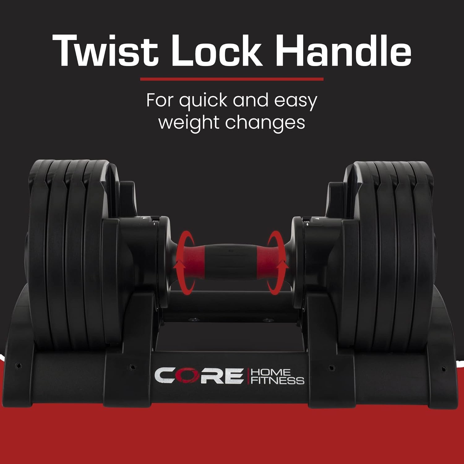Core Fitness Adjustable Dumbbell Weight Set