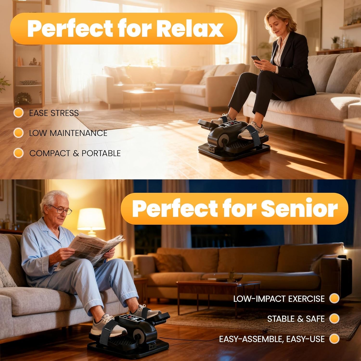 Yagud Under Desk Elliptical Machine