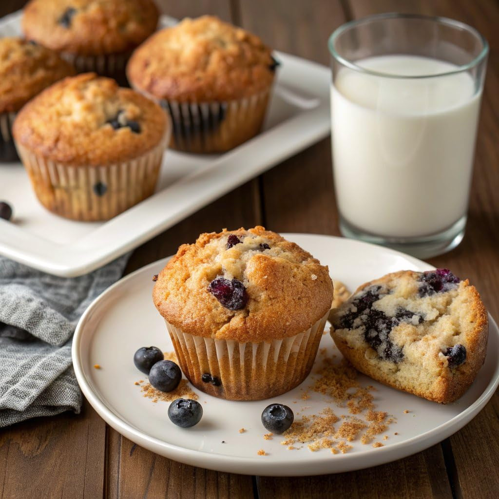 Kodiak Cakes Power Bake, Protein Muffin Mix, Blueberry (Pack of 6)