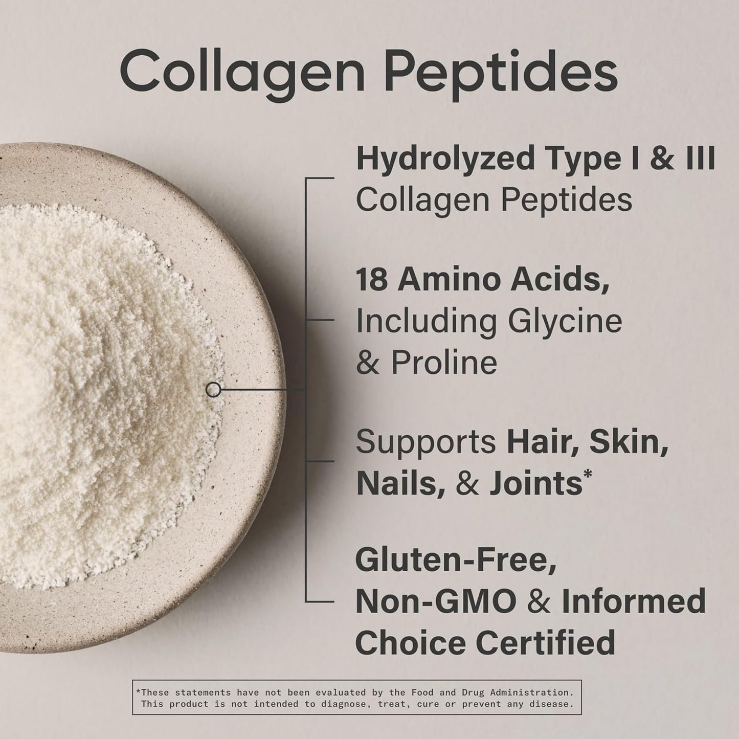 Sports Research Collagen Peptides - Hydrolyzed Type 1 & 3 Collagen Powder