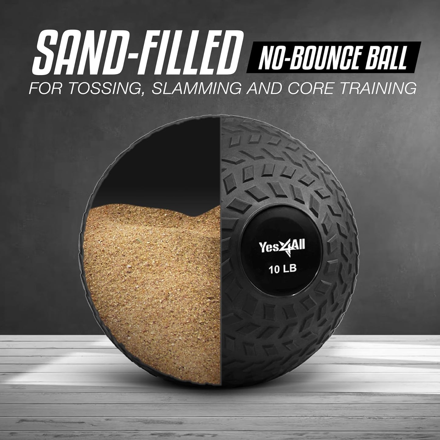 Yes4All Slam Balls, 10-40Lb Weighted Ball Weight
