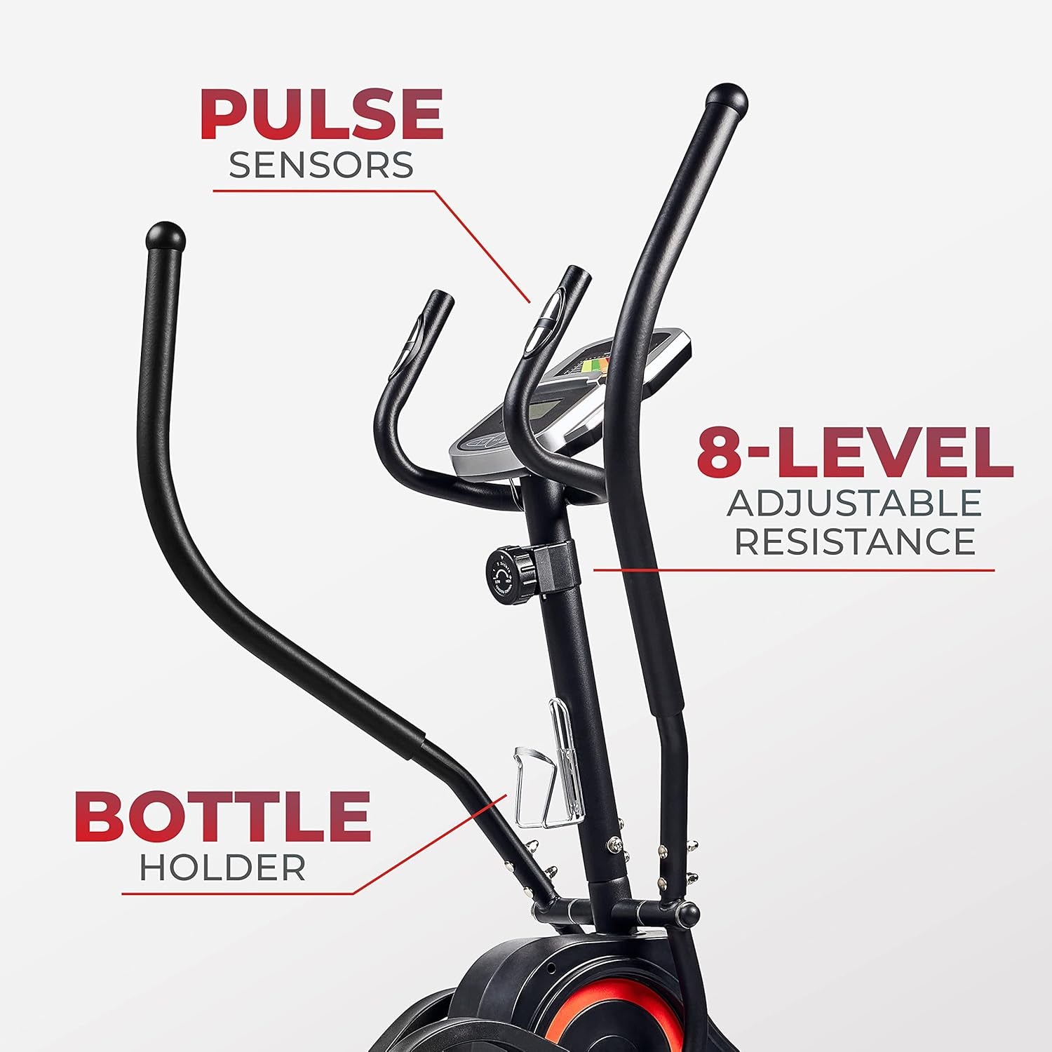 Sunny Health & Fitness Elliptical Exercise Machine with Adjustable Resistance