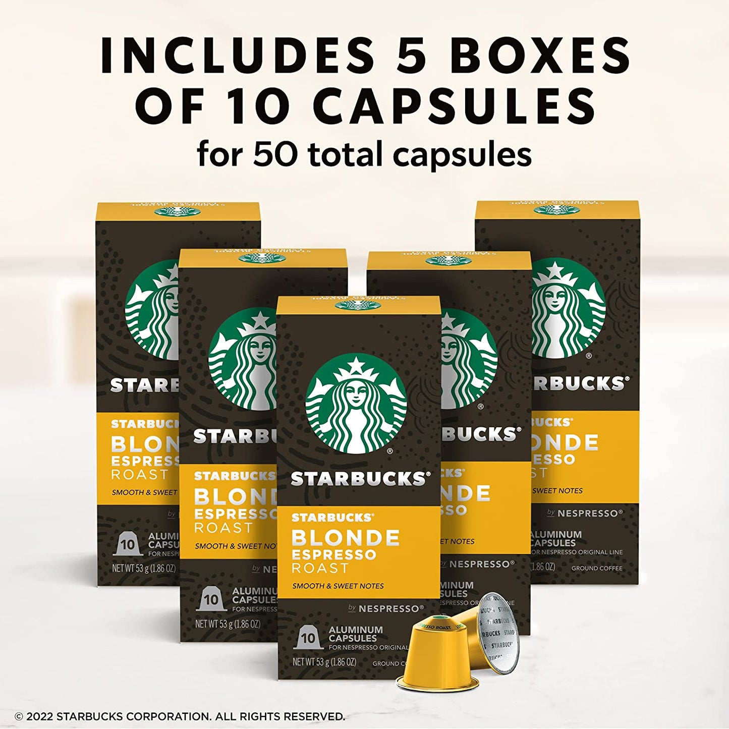 Starbucks by Nespresso Original Line Blonde Roast Espresso Pods
