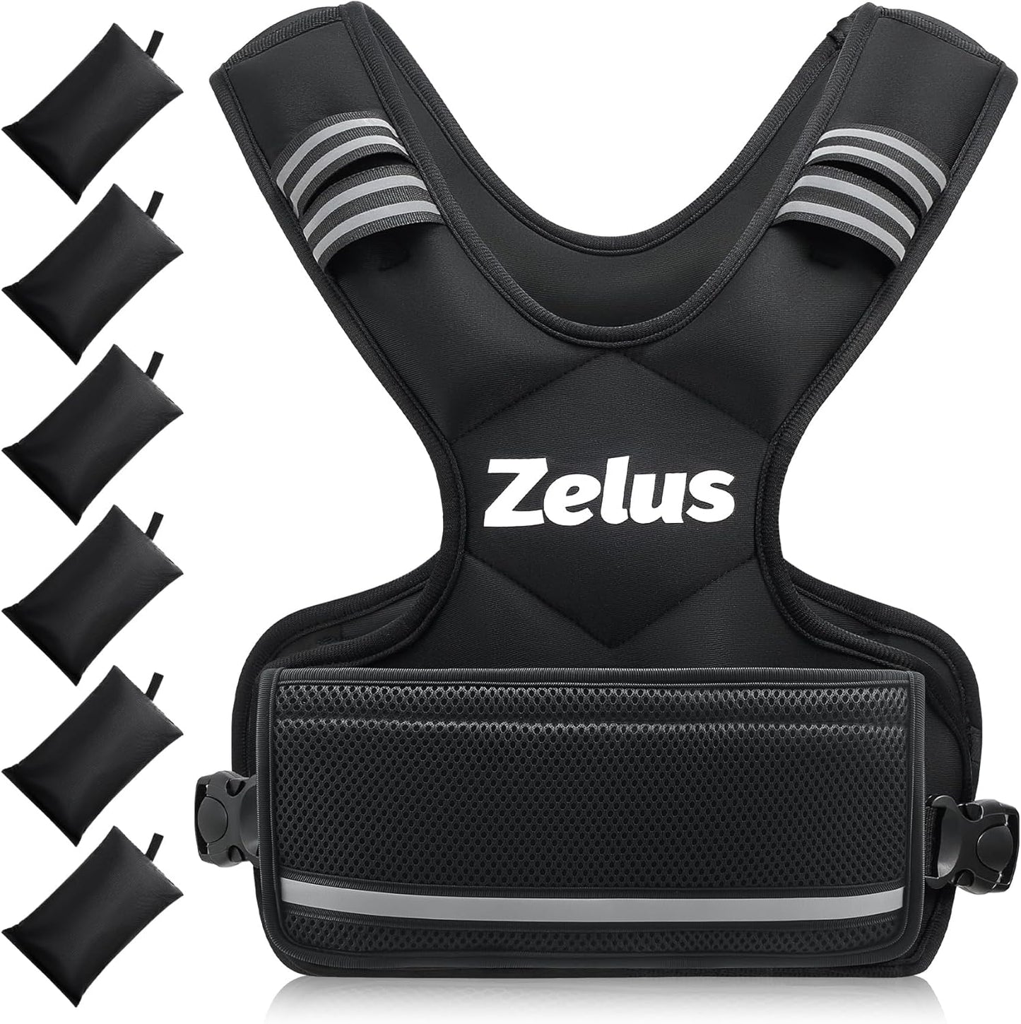 ZELUS Weighted Vest for Men and Women | 4-10Lb/11-20Lb/20-32Lb