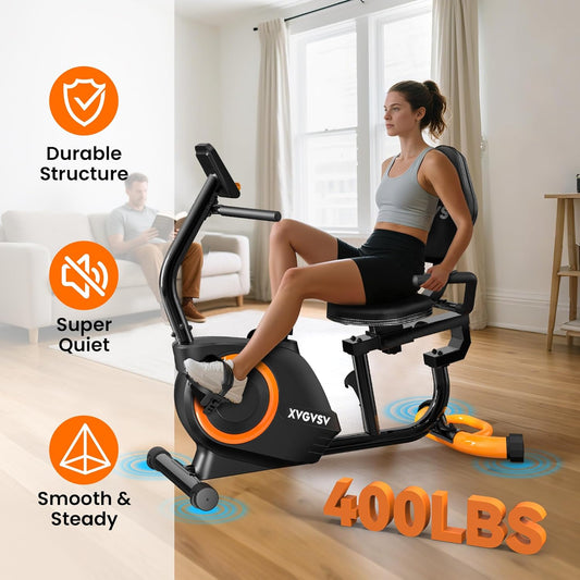 XVGVSV Recumbent Exercise Bike for Home Use
