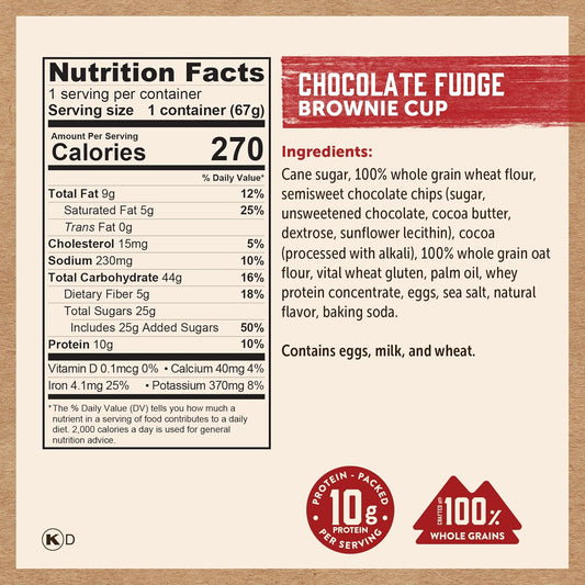 Chocolate Fudge Brownie in a Cup (Pack of 12)