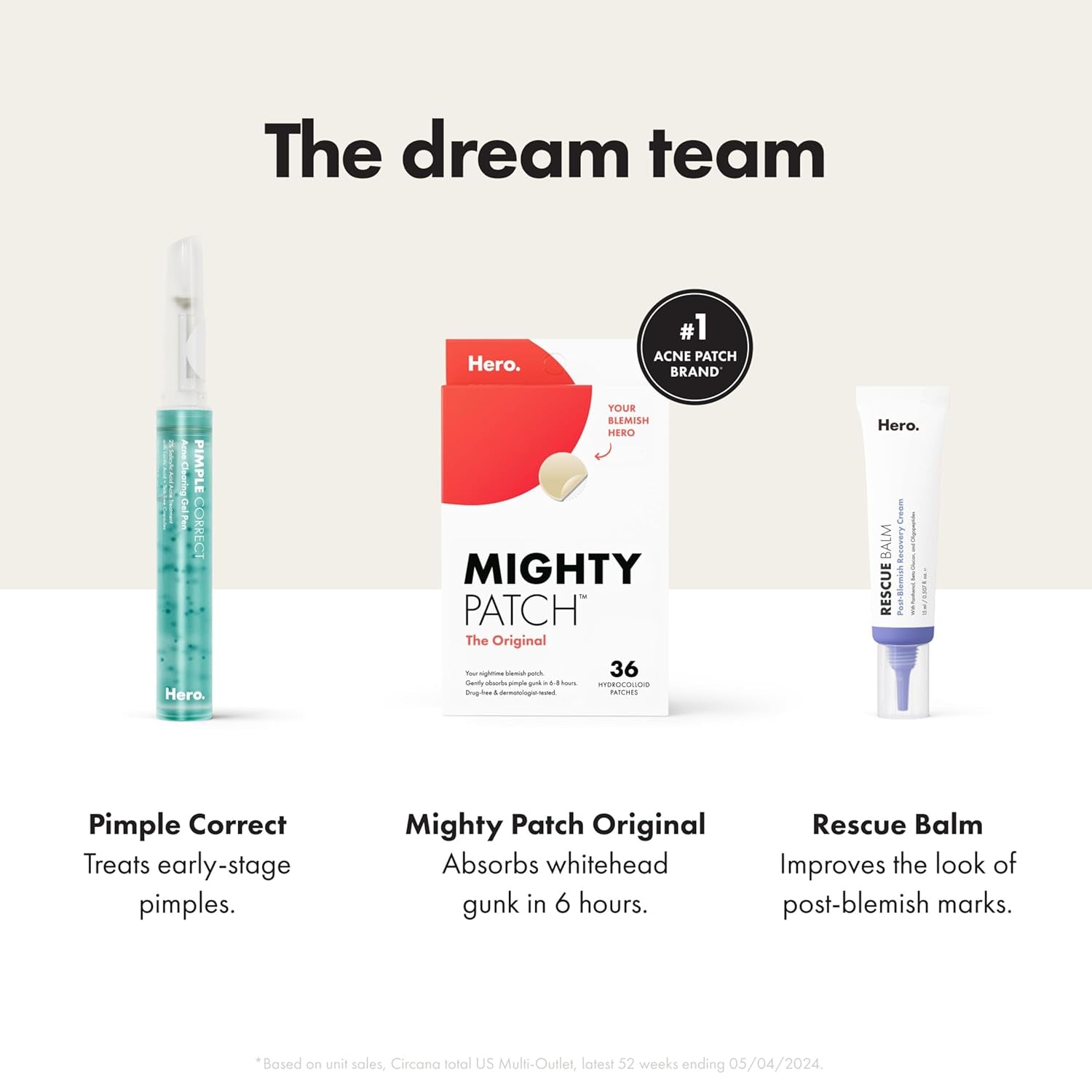 Mighty Patch Original Patch from Hero Cosmetics - #1 Hydrocolloid Acne Pimple Patches