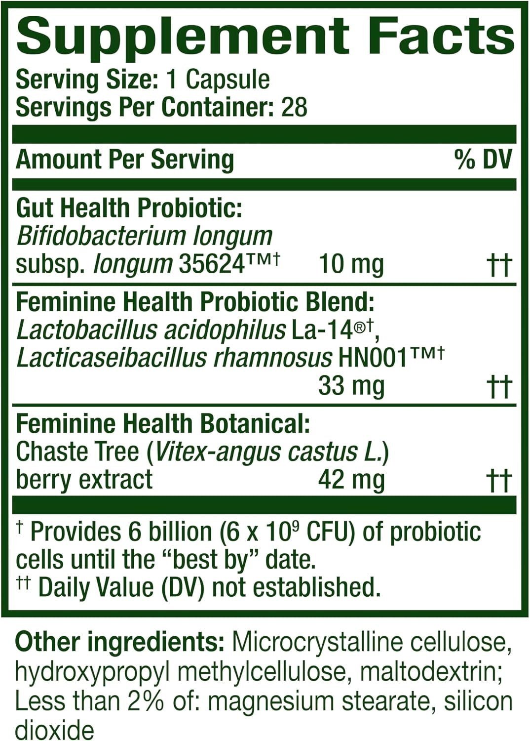 Align Probiotic, Womens Dual Action, Vaginal Probiotics for Women, Womens Probiotic for Vaginal Health Support, with Probiotics for Digestive Health, 28 Probiotic Capsules