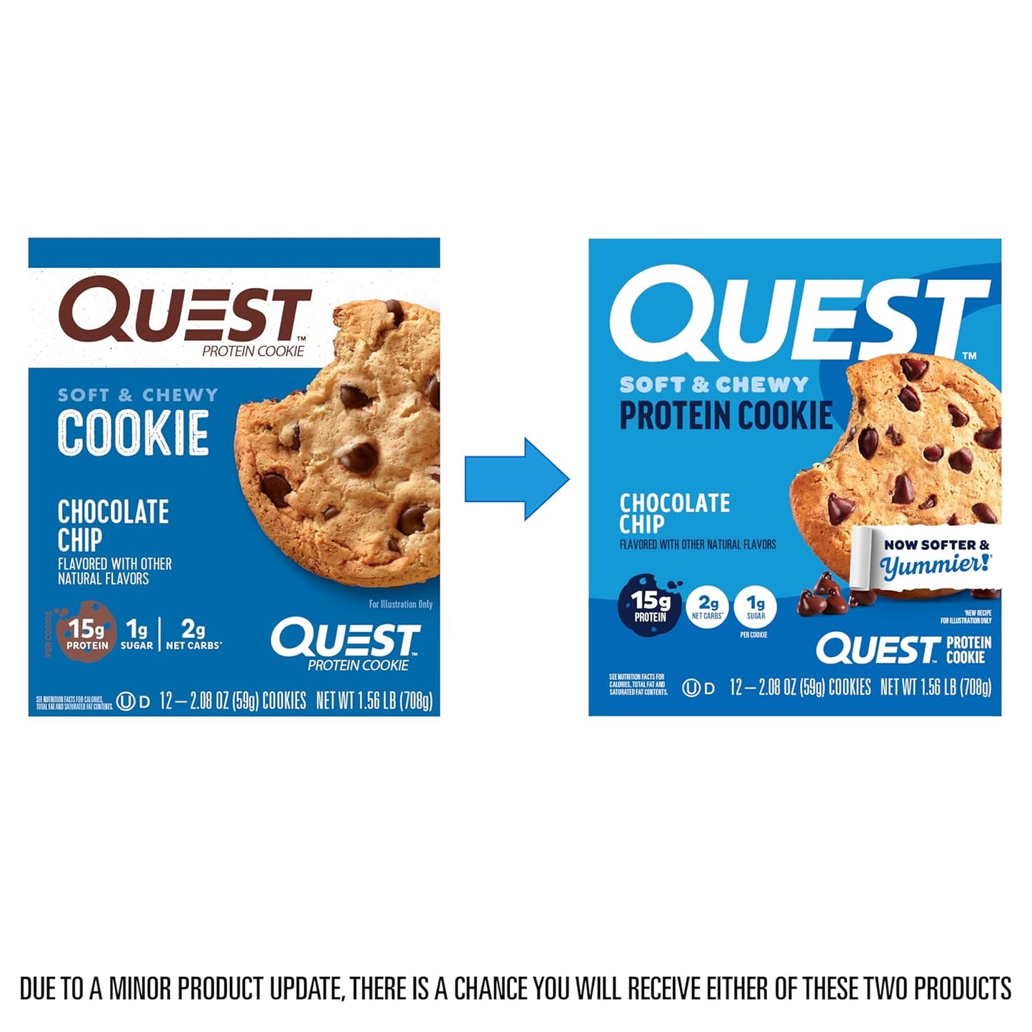 Quest Nutrition Chocolate Chip Protein Cookie 12 Count