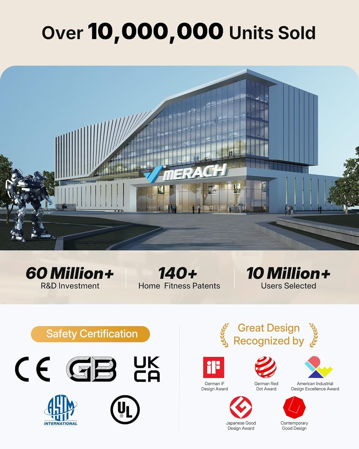 MERACH Rocking Steppers for Exercise at Home