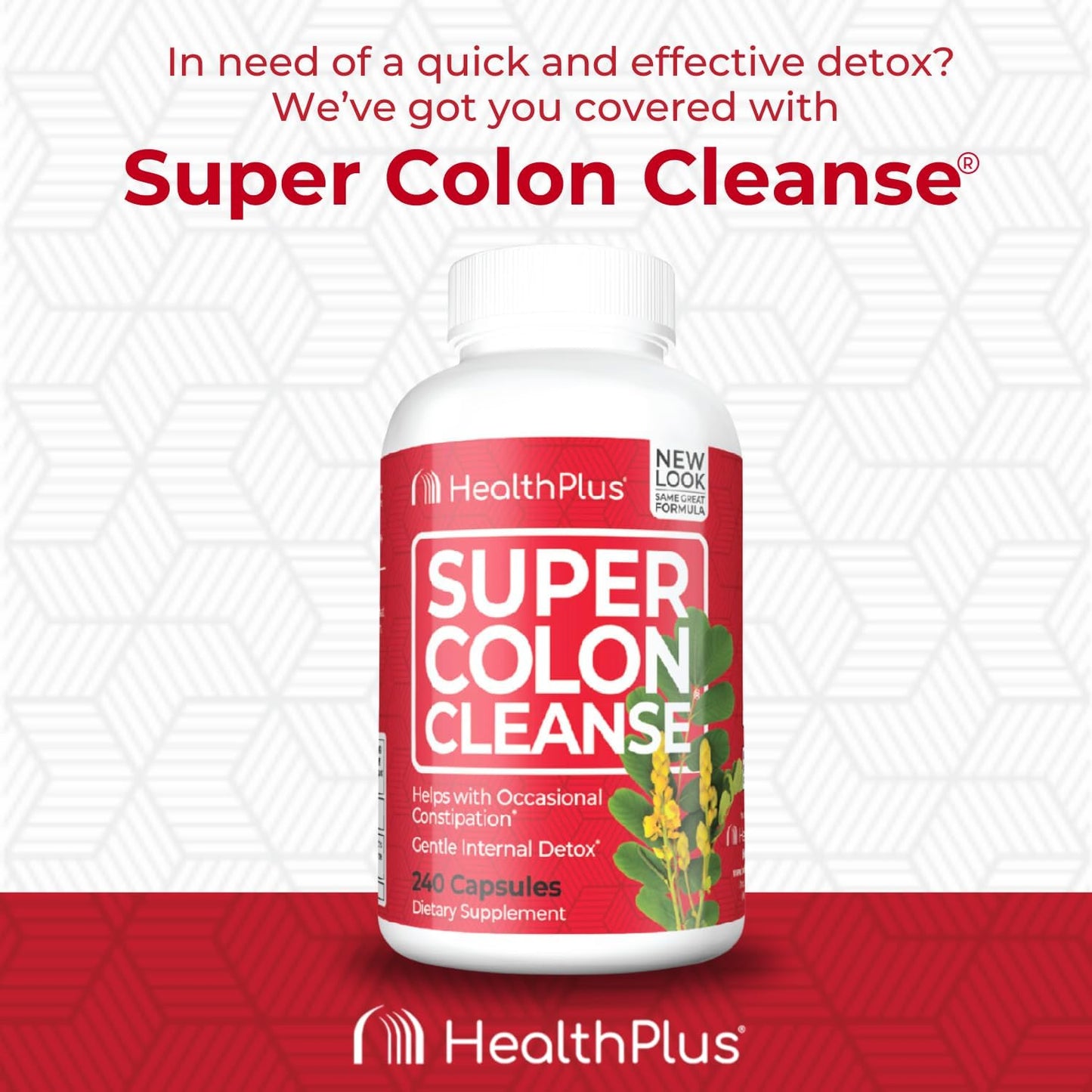 Health Plus Super Colon Cleanse 60 Day Supply of Gentle Gut Cleanse Detox