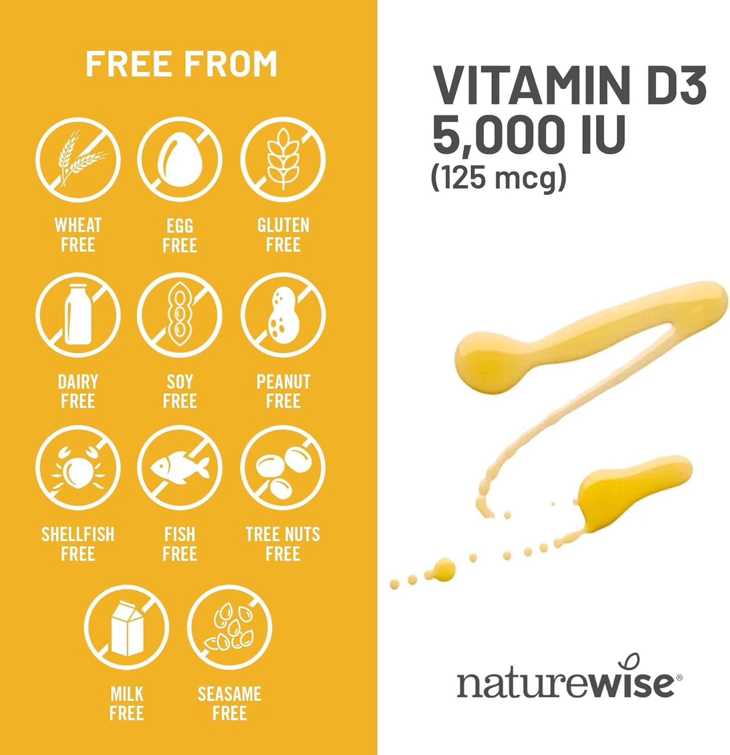 NatureWise Vitamin D3 5000iu (125 mcg)