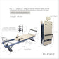 Tone Fitness Foldable Pilates Reformer – Portable Pilates Machine with Adjustable Resistance Bands