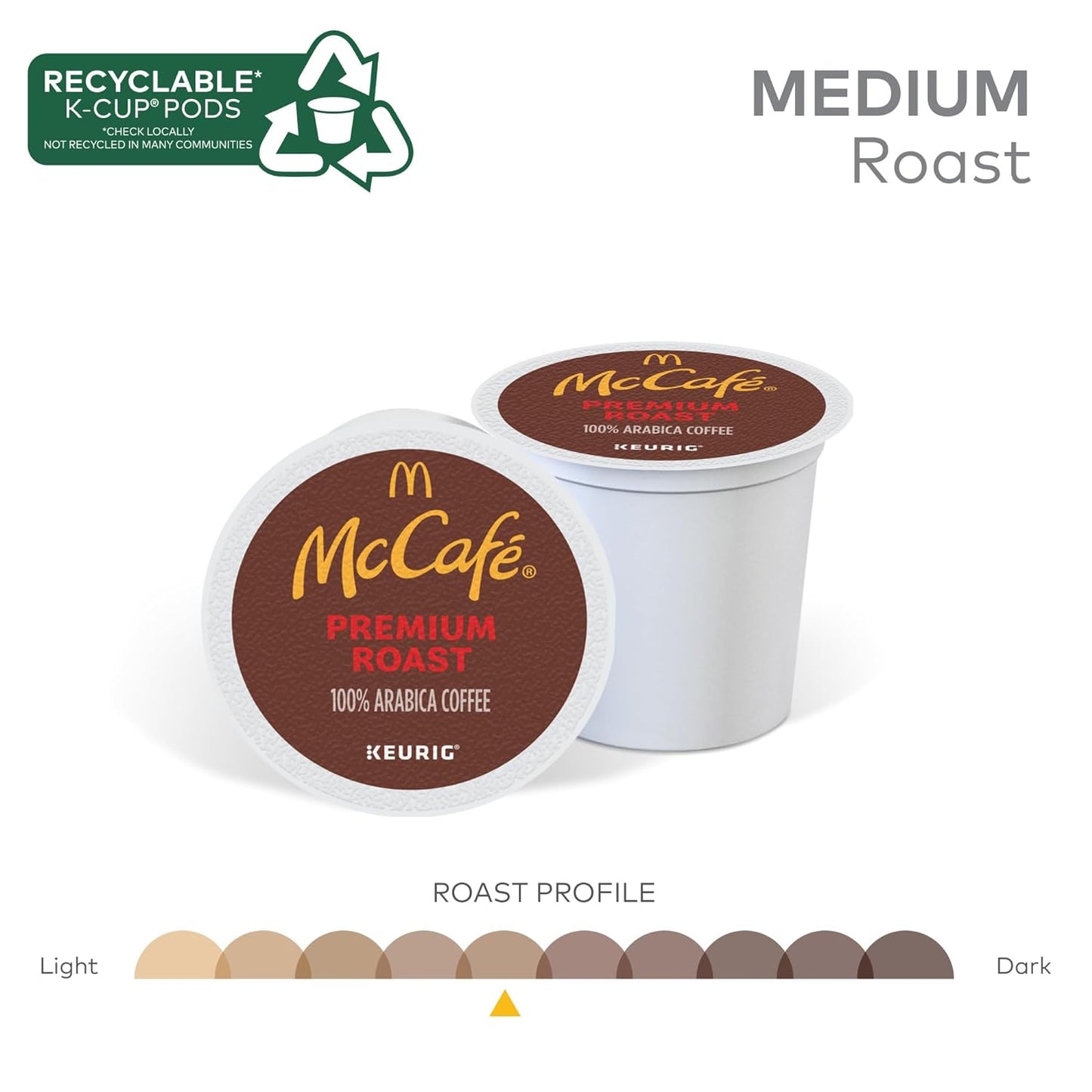 McCafe Premium Roast Coffee, Keurig Single Serve K-Cup Pods