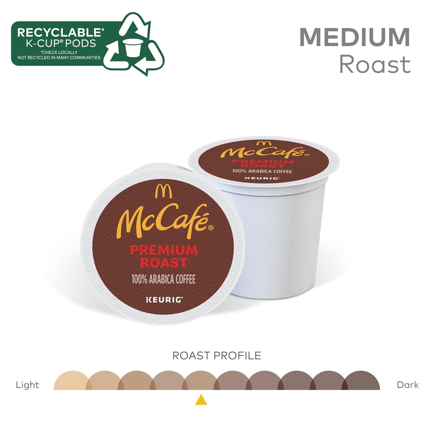 McCafe Premium Roast Coffee, Keurig Single Serve K-Cup Pods