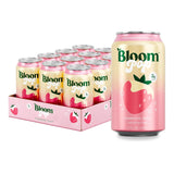 Bloom Pop Prebiotic Soda 12 Pack, Strawberry Cream Flavor, 12Oz Cans