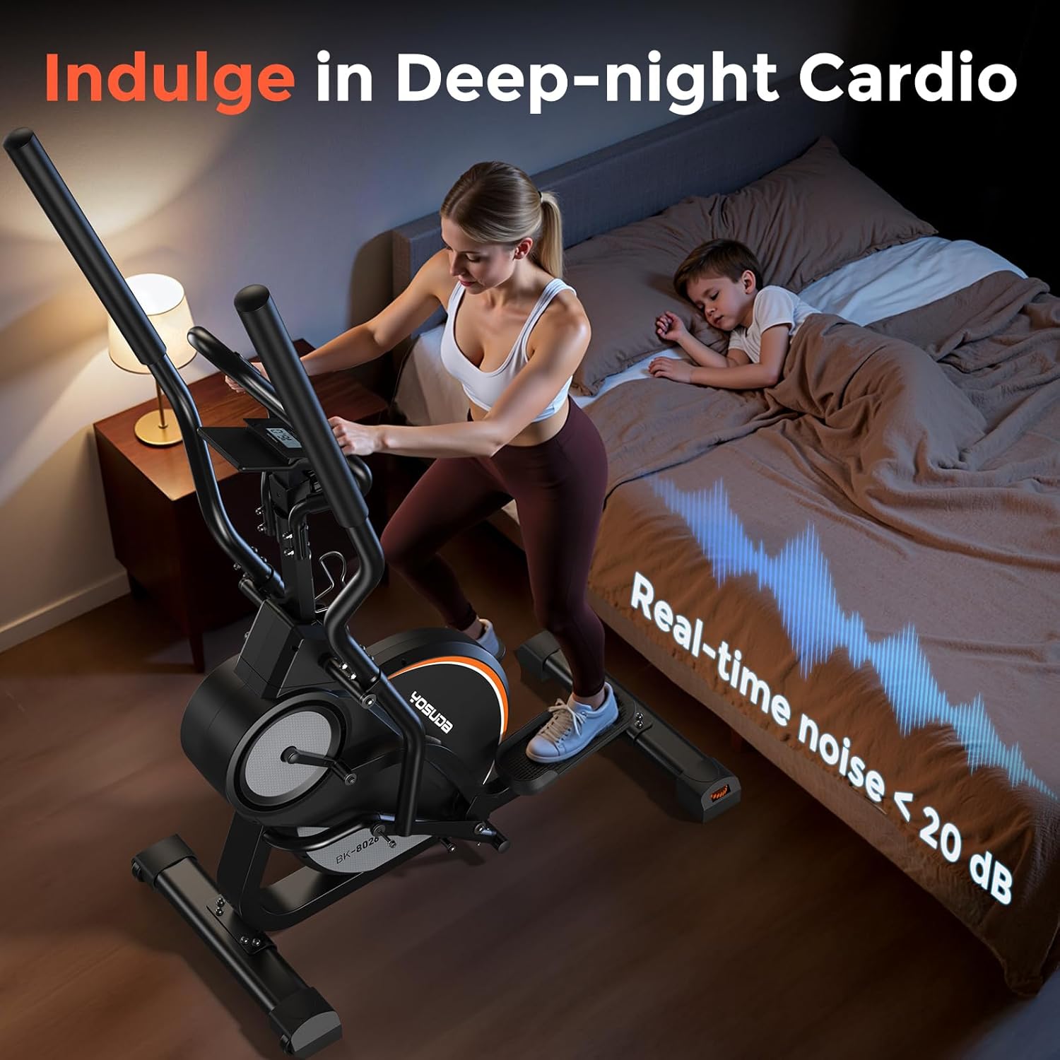 YOSUDA Elliptical Exercise Machine 3-in-1