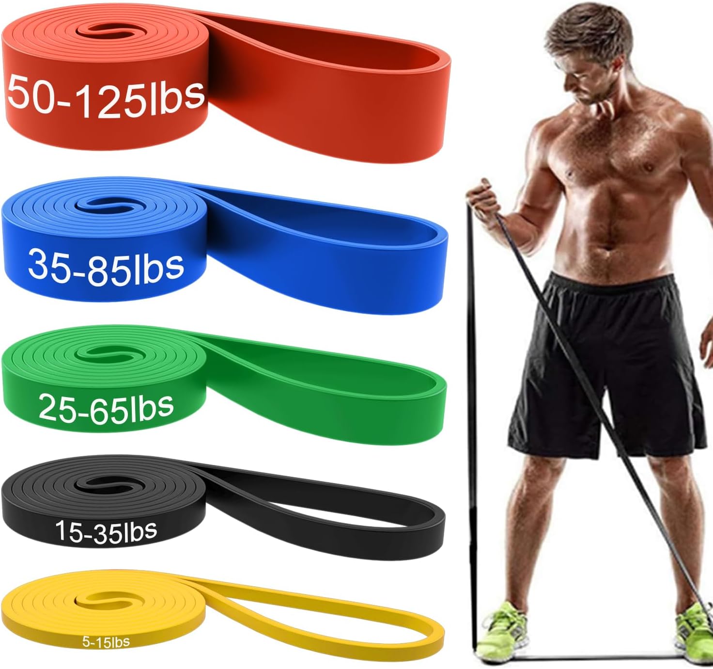 Resistance Bands - Workout Bands, Exercise Bands, & Pull up Assist Bands