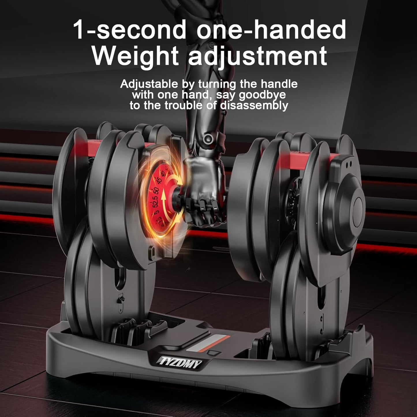 TYZDMY Adjustable Dumbbells Set of 2