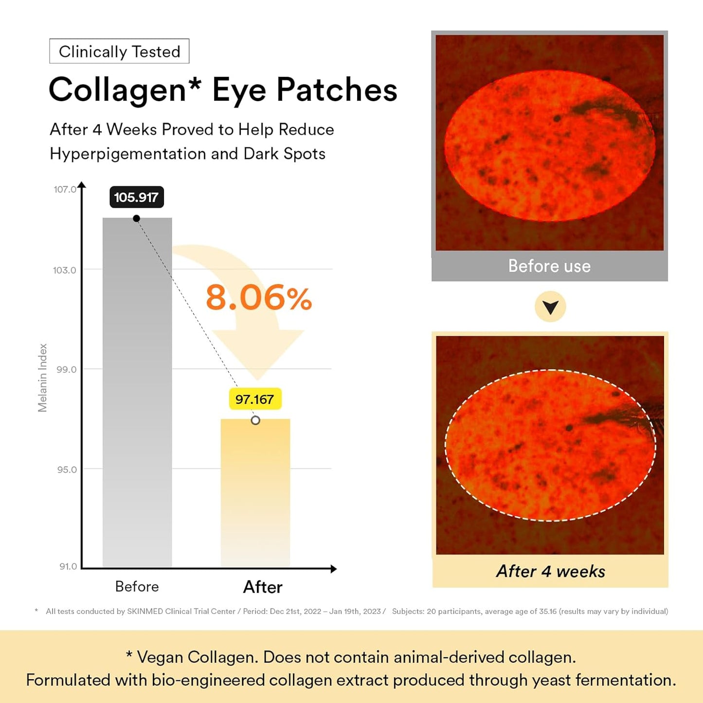 Abib Vegan Collagen Eye Patches for Wrinkles & Fine Line