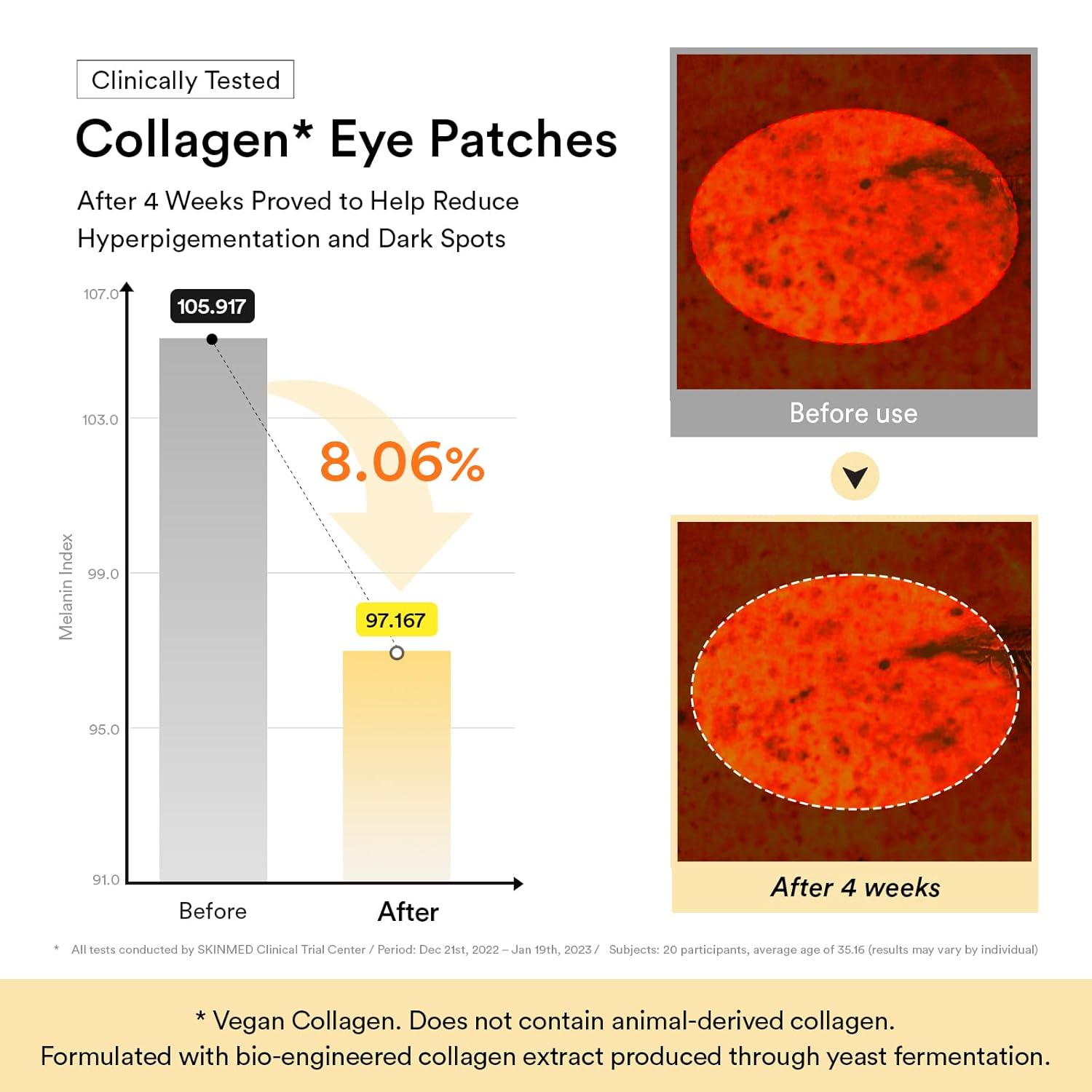 Abib Vegan Collagen Eye Patches for Wrinkles & Fine Line