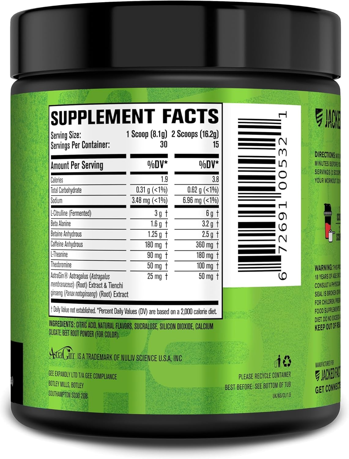 Jacked Factory NITROSURGE Pre Workout Supplement
