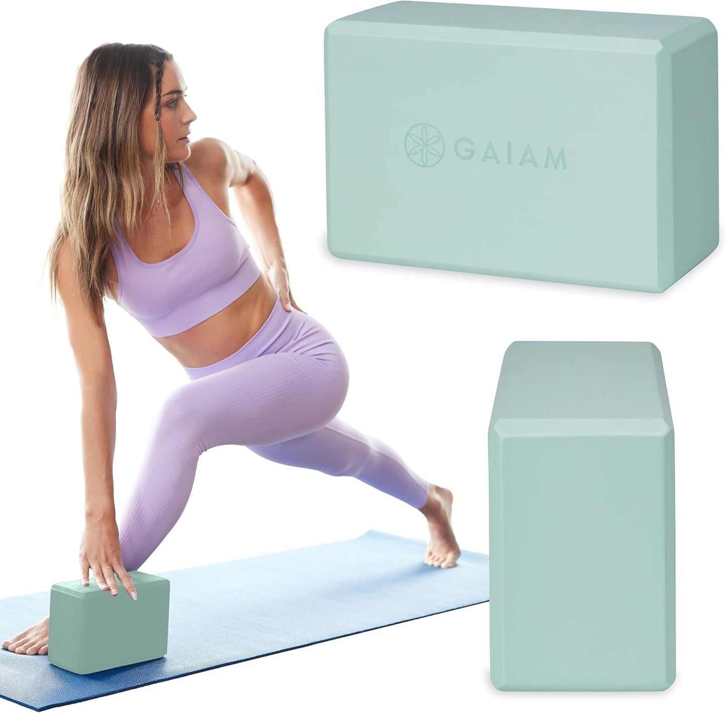 Gaiam Yoga Block - Supportive Latex-Free Eva Foam