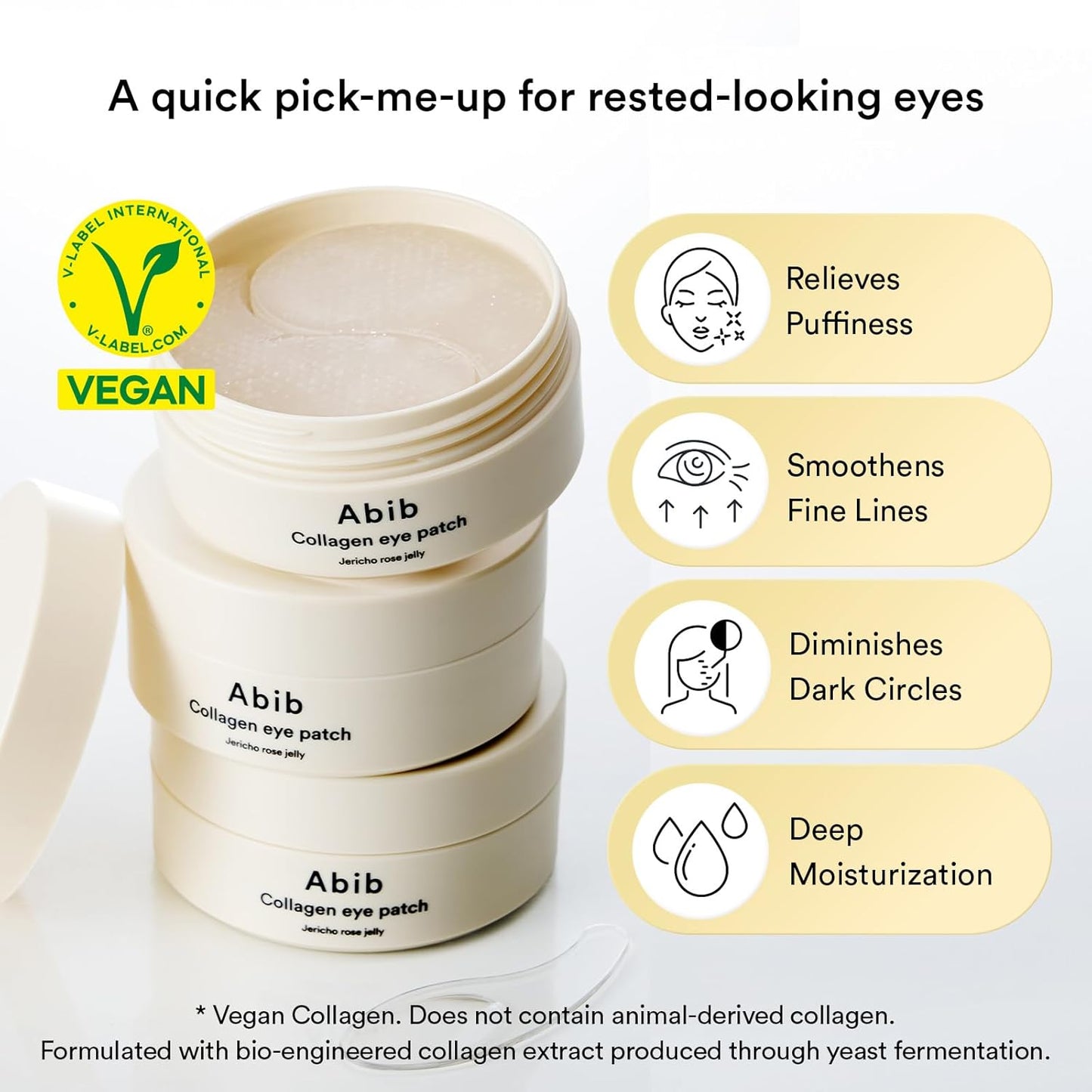 Abib Vegan Collagen Eye Patches for Wrinkles & Fine Line