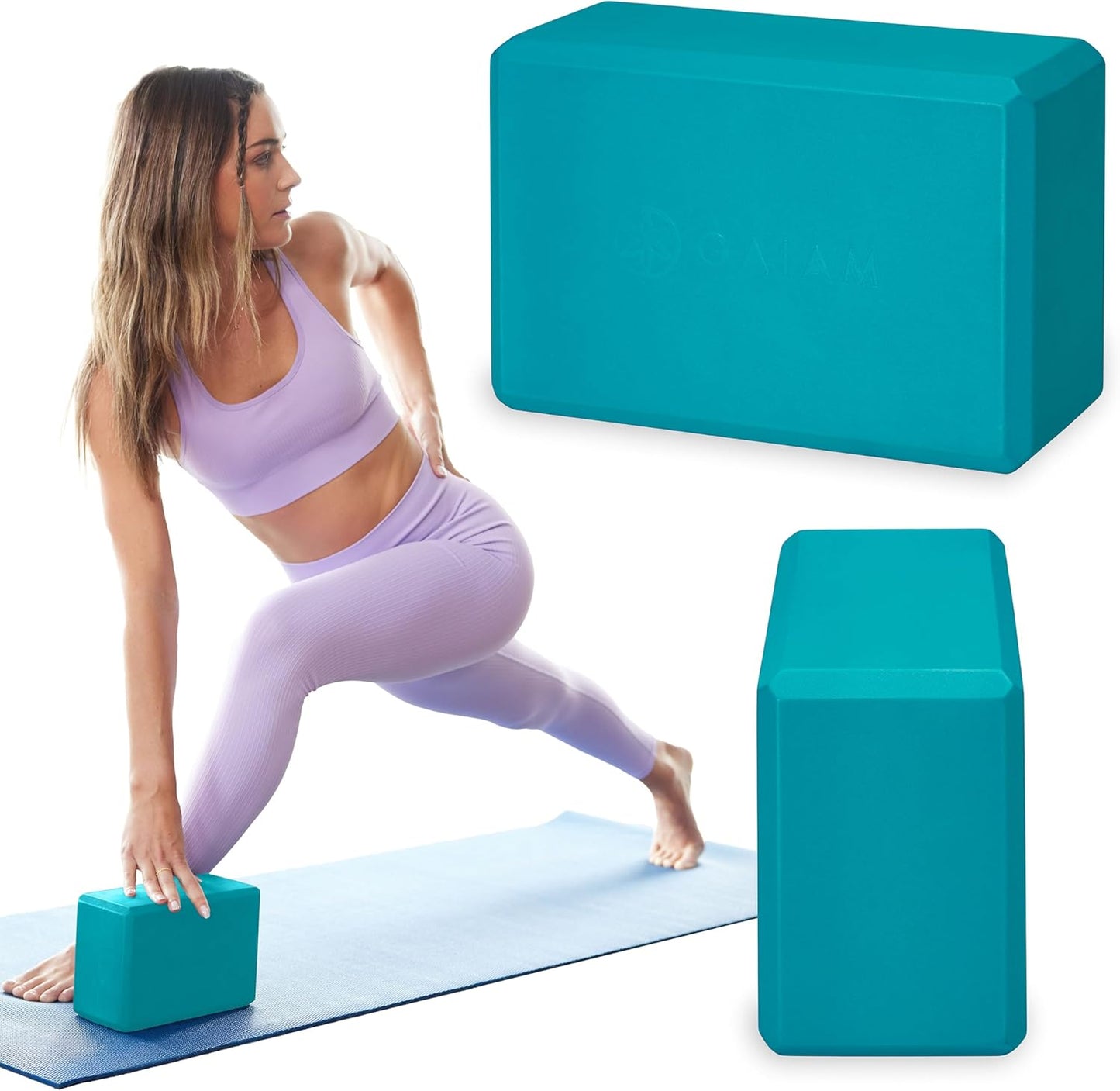 Gaiam Yoga Block - Supportive Latex-Free Eva Foam