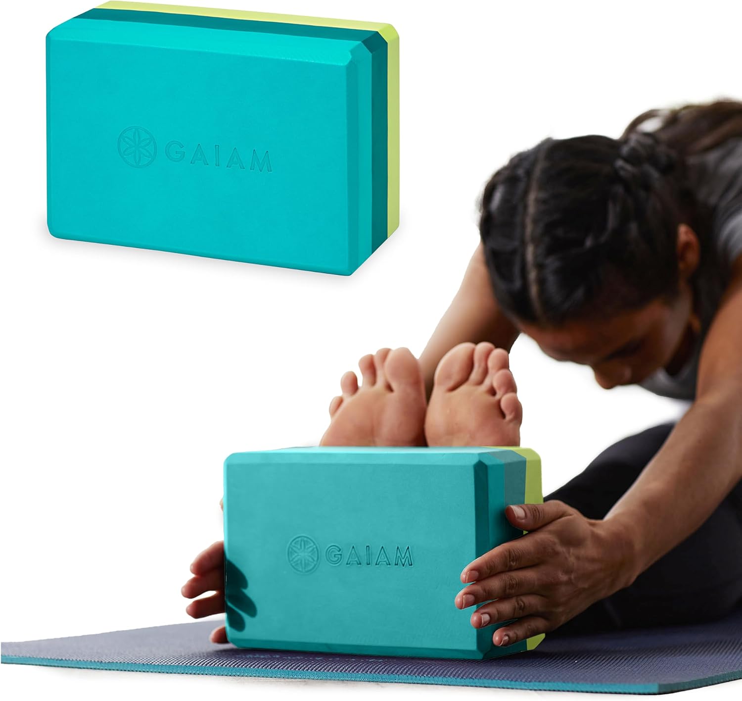 Gaiam Yoga Block - Supportive Latex-Free Eva Foam