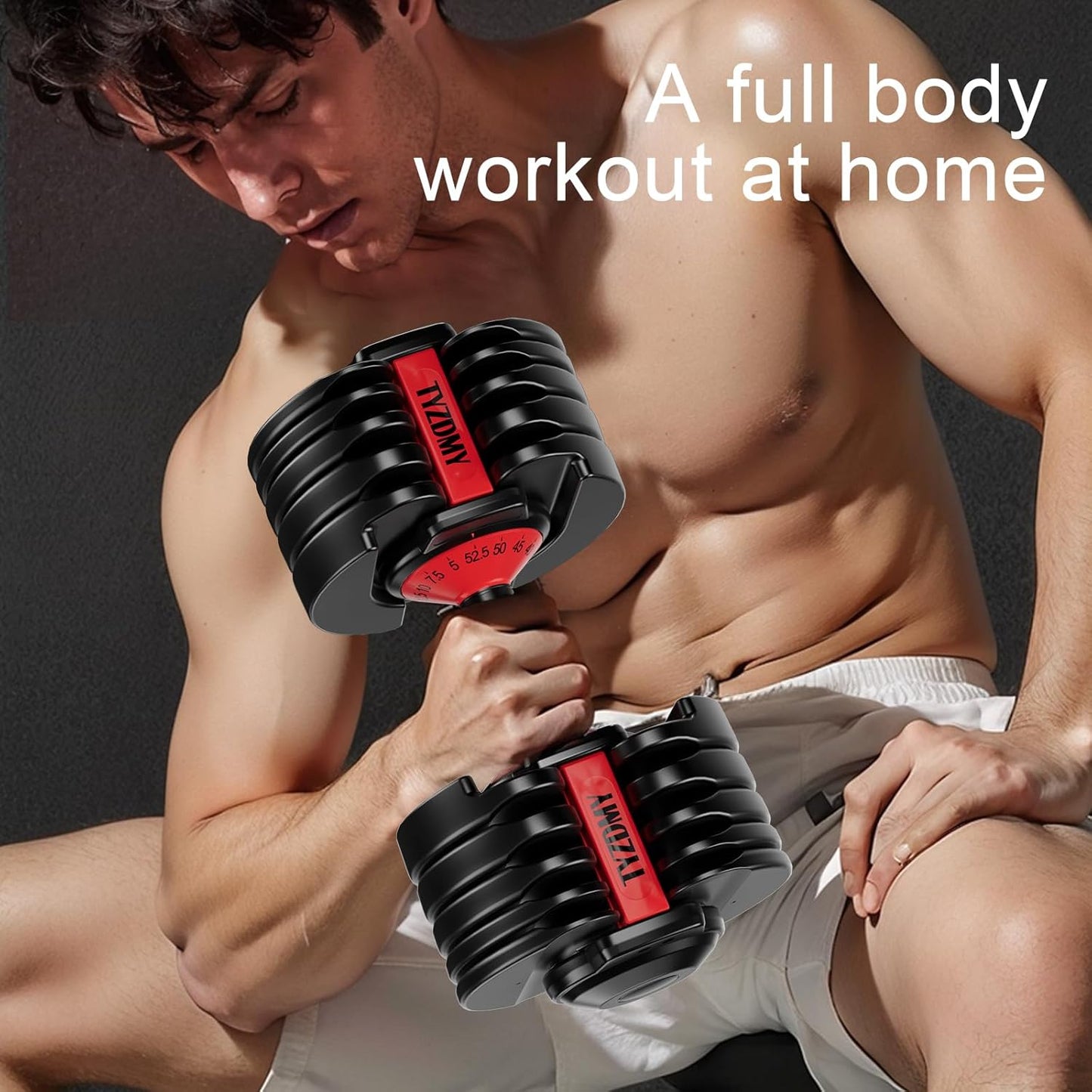 TYZDMY Adjustable Dumbbells Set of 2