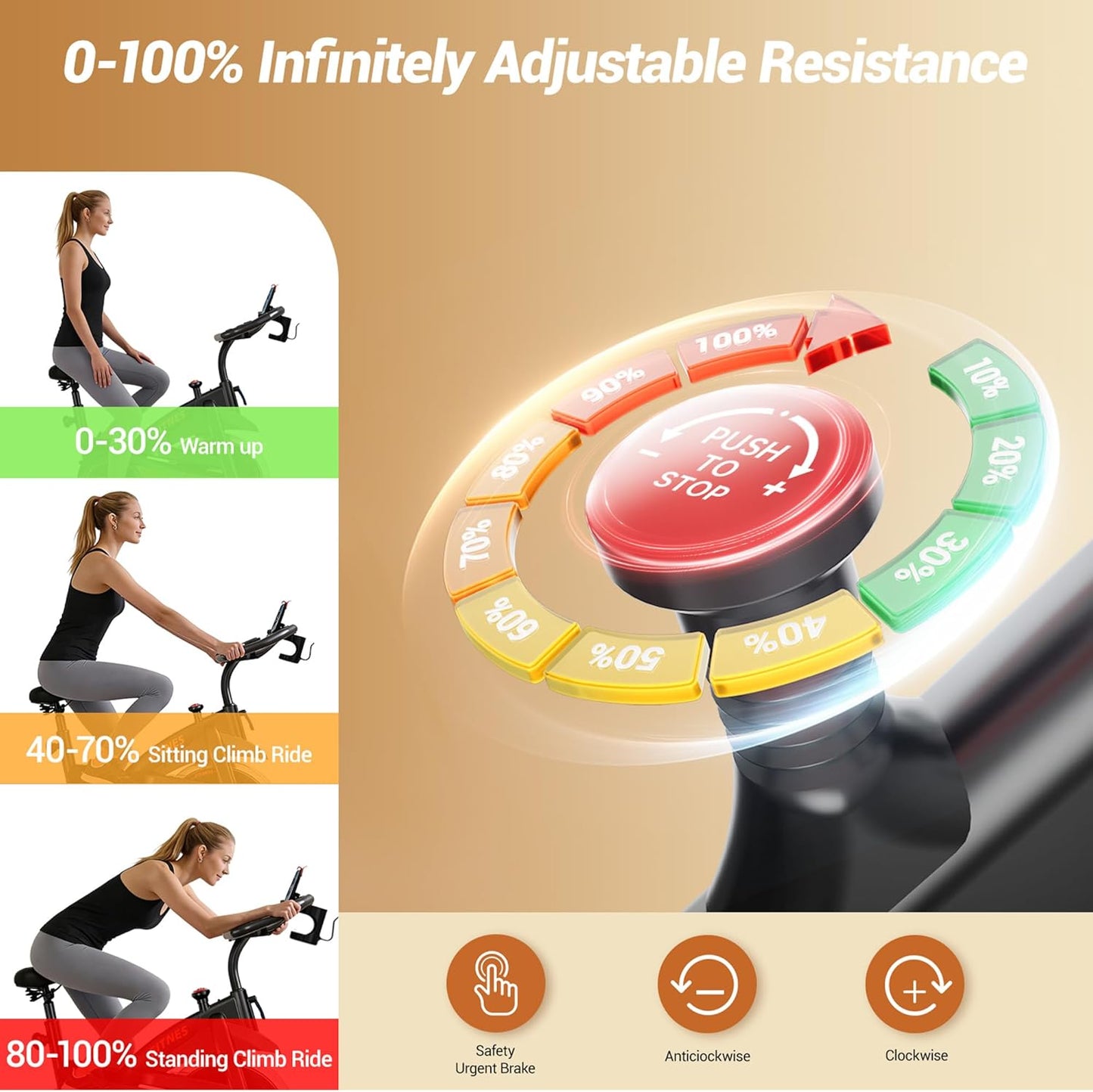 CURSOR FITNESS Exercise Bike