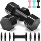 Adjustable Dumbbell Set, 4 in 1 Free Weights Dumbbells Set