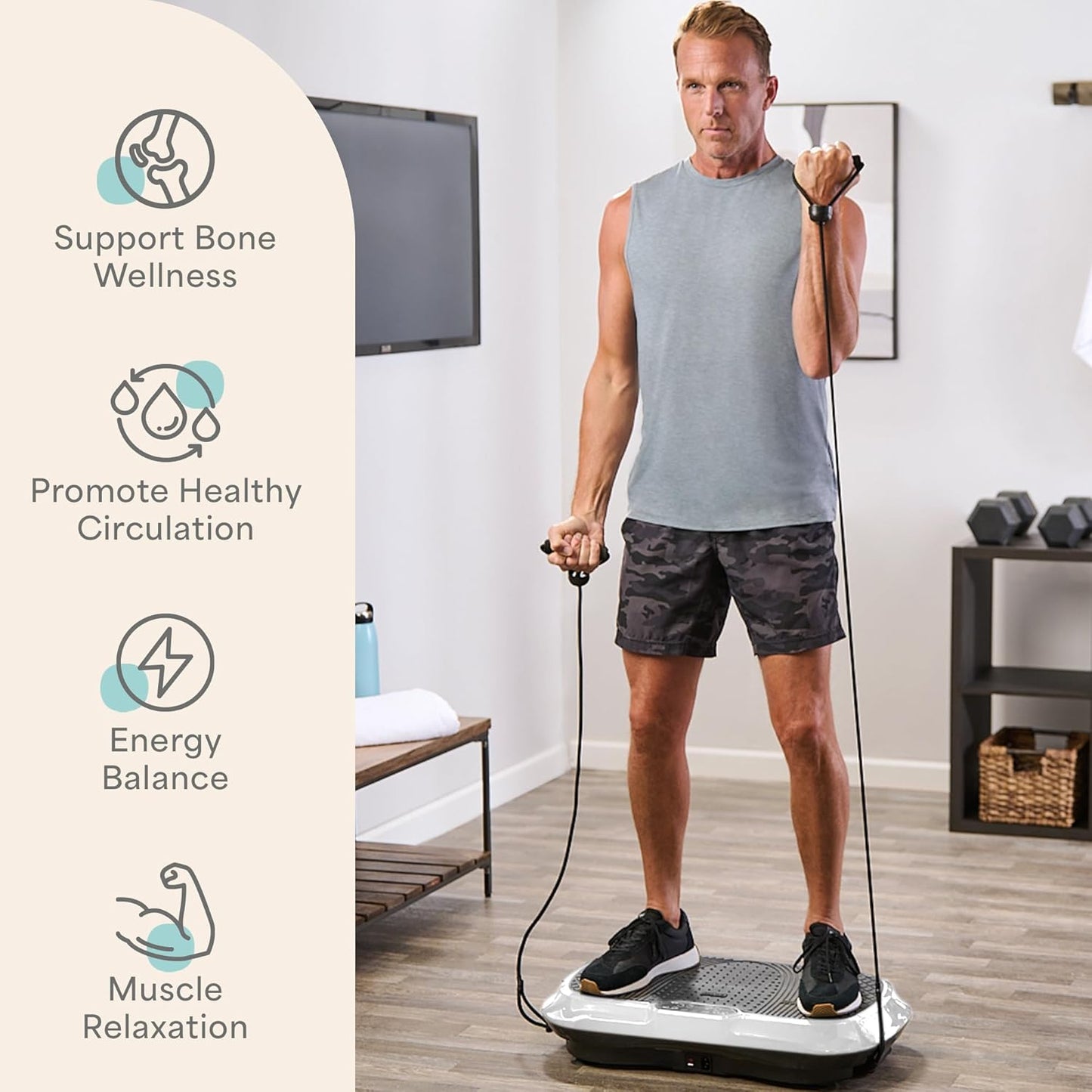 Lifepro Waver Vibration Plate Exercise Machine – White