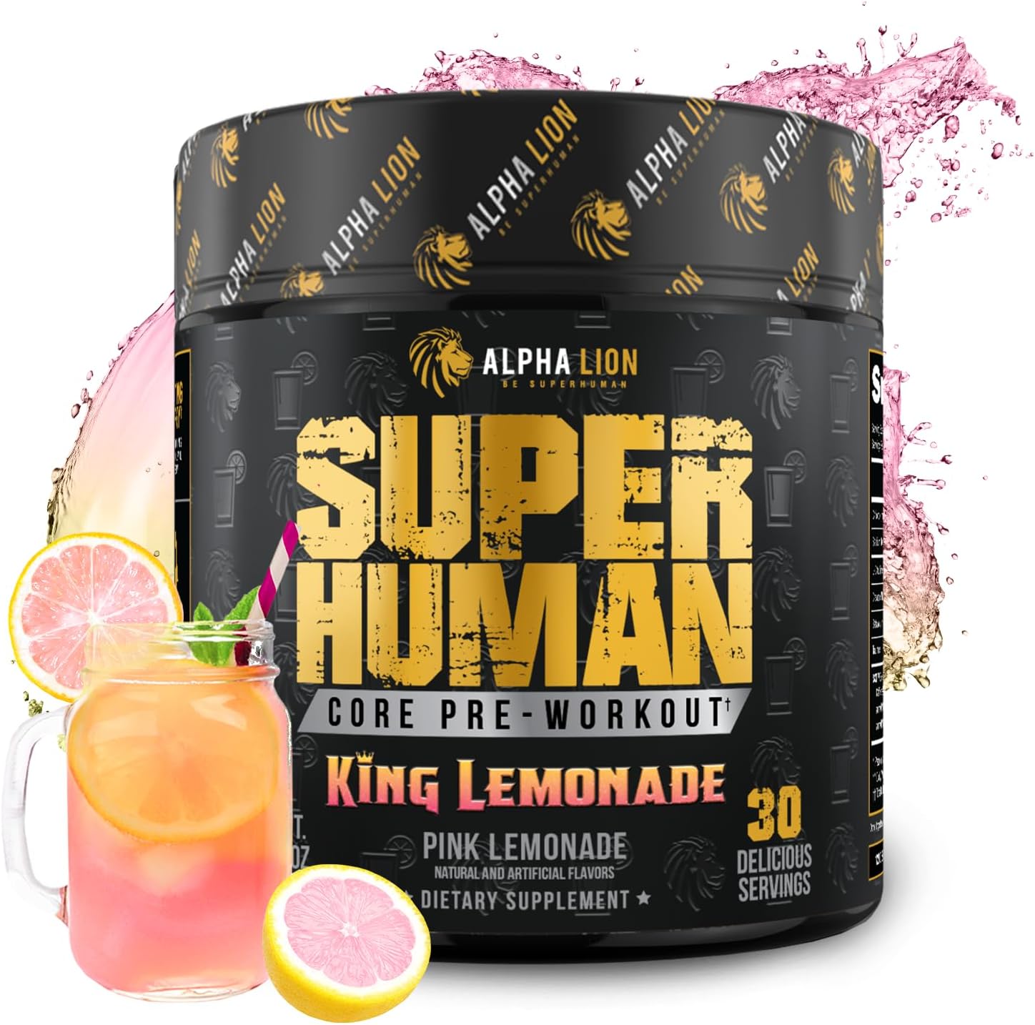 ALPHA LION Core Pre Workout Powder with Creatine