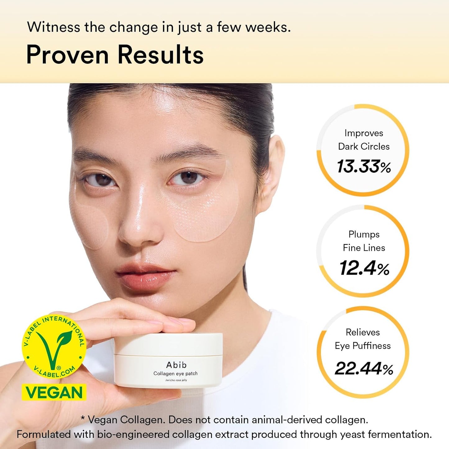 Abib Vegan Collagen Eye Patches for Wrinkles & Fine Line