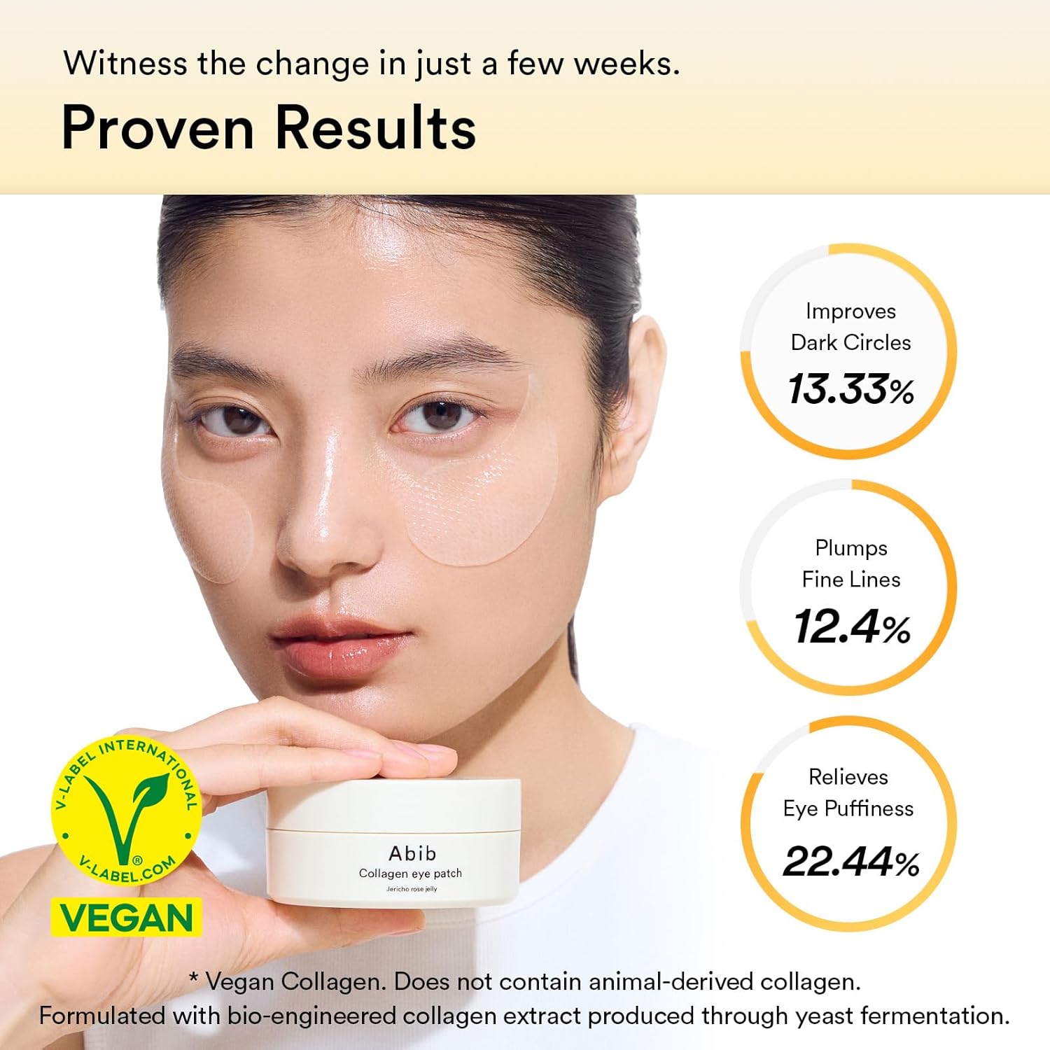 Abib Vegan Collagen Eye Patches for Wrinkles & Fine Line