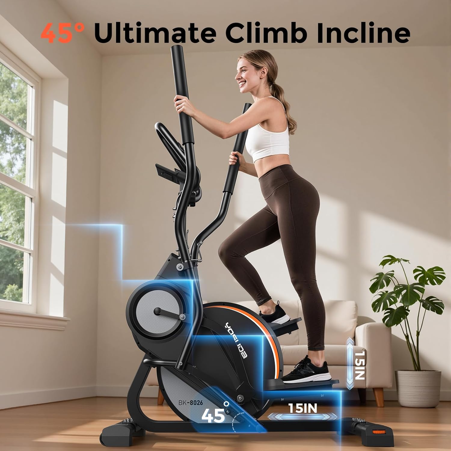 YOSUDA Elliptical Exercise Machine 3-in-1