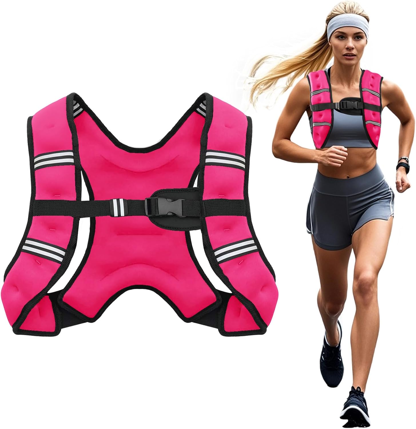 Poudee Weight Vest for Men Women, 6Lb/8Lb/10Lb/12Lb/16Lb/20Lb/25Lb/30Lb