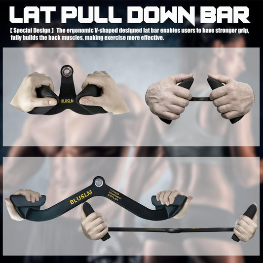 BLUSLM LAT Pull down Bar for Cable Machine