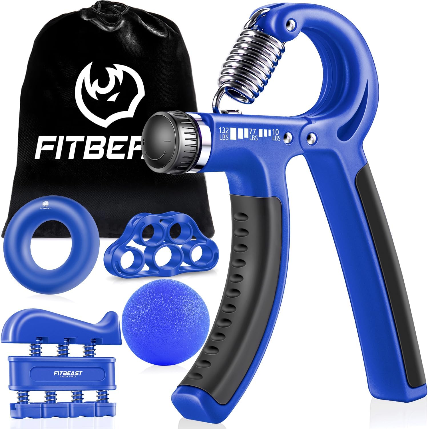 Hand Grips Strengthener Kit - 5 Pack Adjustable Resistance