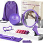 Home Pilates Ring and Ball Set for Women with 5 Resistance Bands