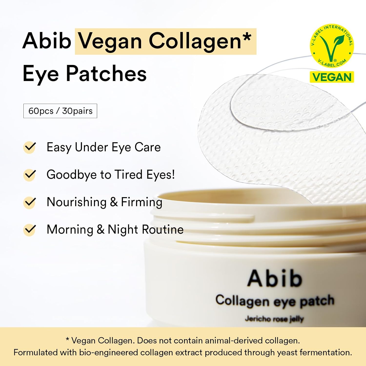 Abib Vegan Collagen Eye Patches for Wrinkles & Fine Line