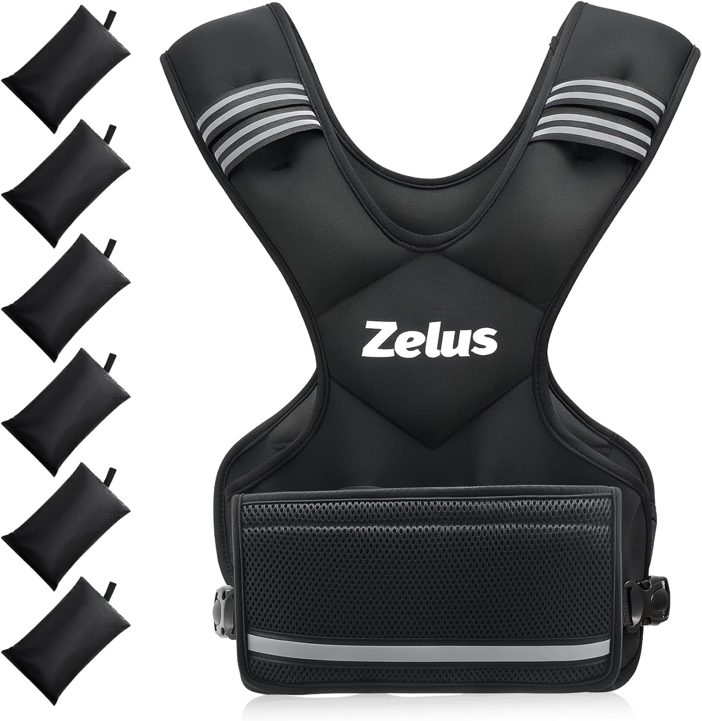 ZELUS Weighted Vest for Men and Women | 4-10Lb/11-20Lb/20-32Lb