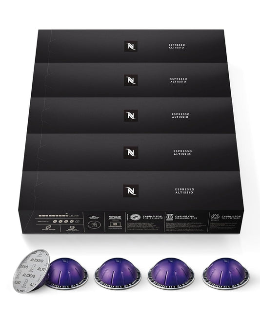Nespresso Capsules Vertuo, Altissio, Medium Roast Espresso Coffee, Brews 1.35oz.