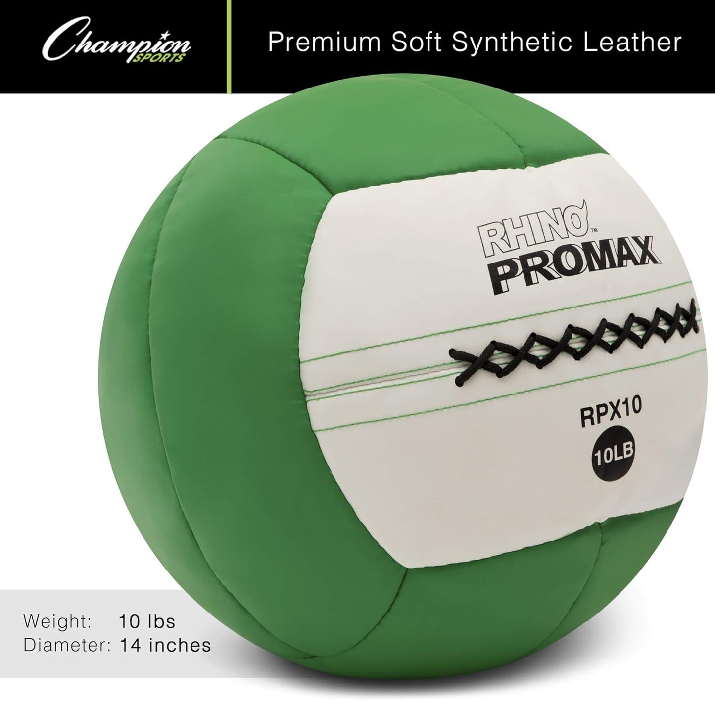 Rhino Promax Wall Balls - Soft Shell Non-Slip Grip for Weightlifting