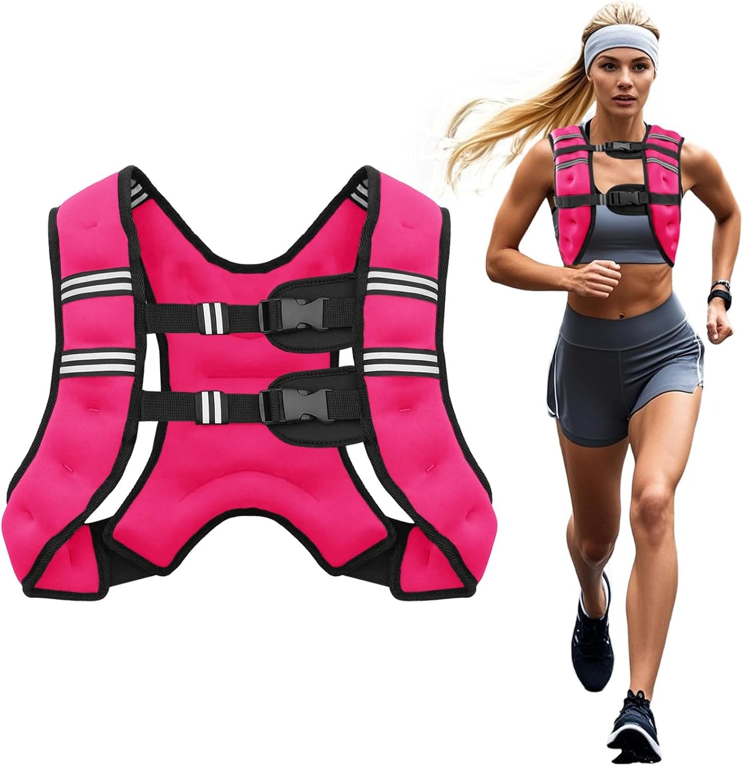 Poudee Weight Vest for Men Women, 6Lb/8Lb/10Lb/12Lb/16Lb/20Lb/25Lb/30Lb